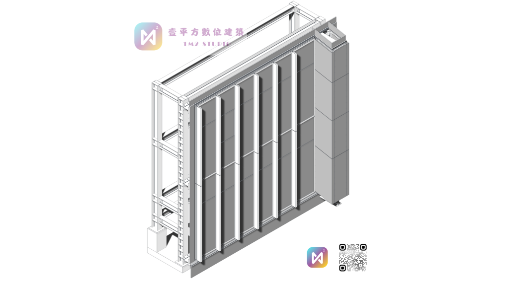 鋁擠型帷幕牆拆料工作