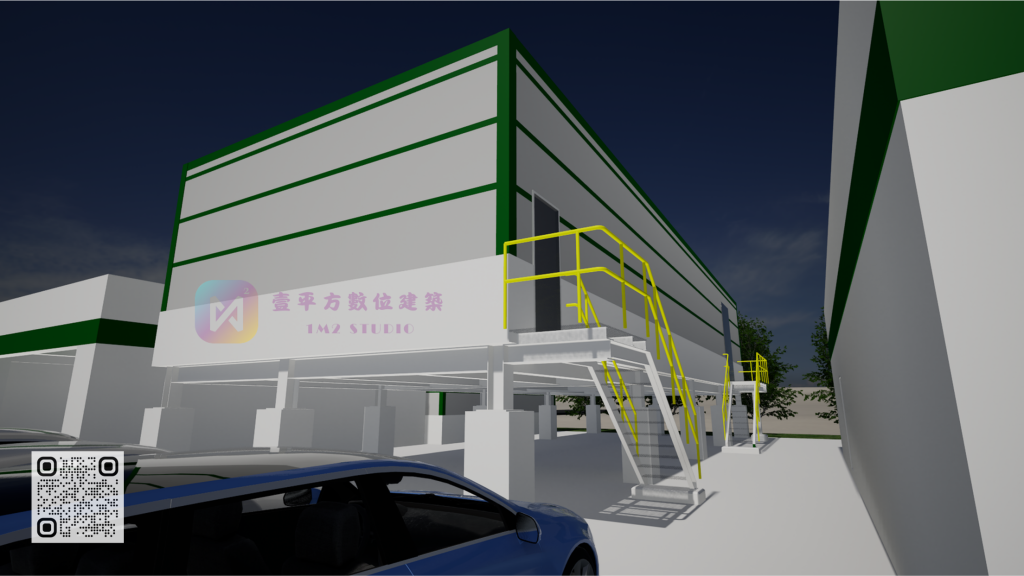 工業廠房建模渲染